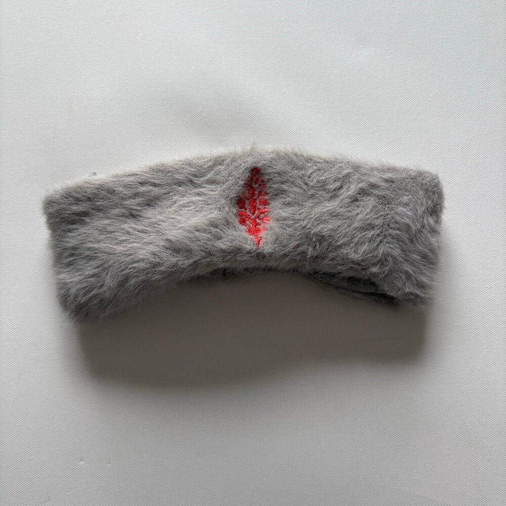NWT Free People Movement Grey Fuzzy Headband